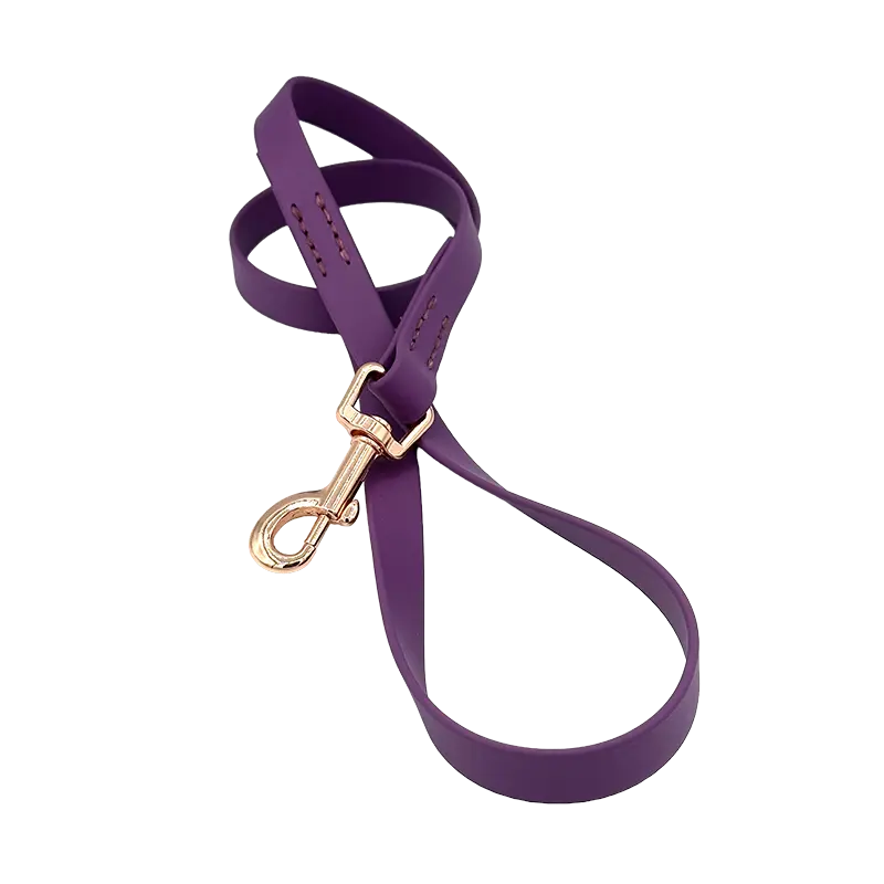 biothane hihna värissä grape ruusukultainen lukko